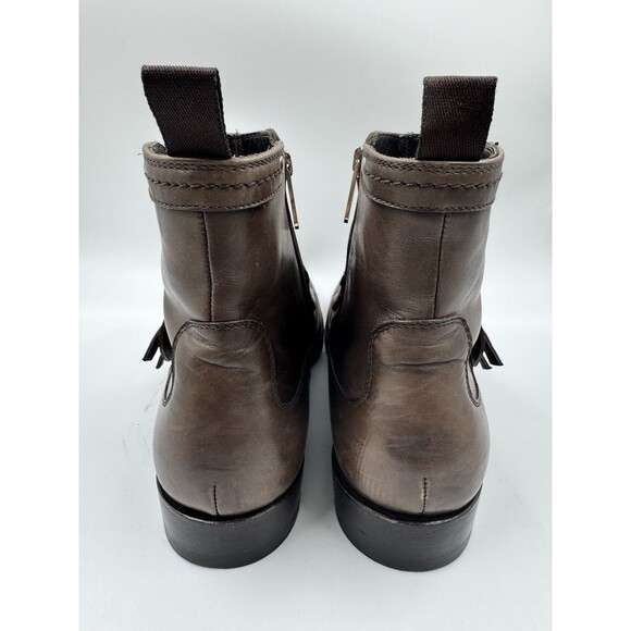 Sergio Rossi Men Size 7 Brown Leather Ankle Boots - Picture 8 of 16